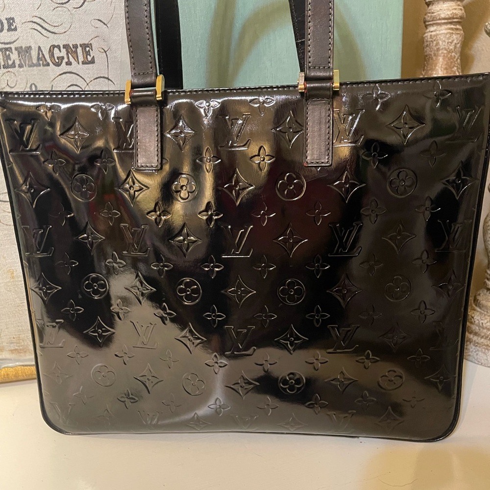 Louis Vuitton monogram Vernis columbus tote
